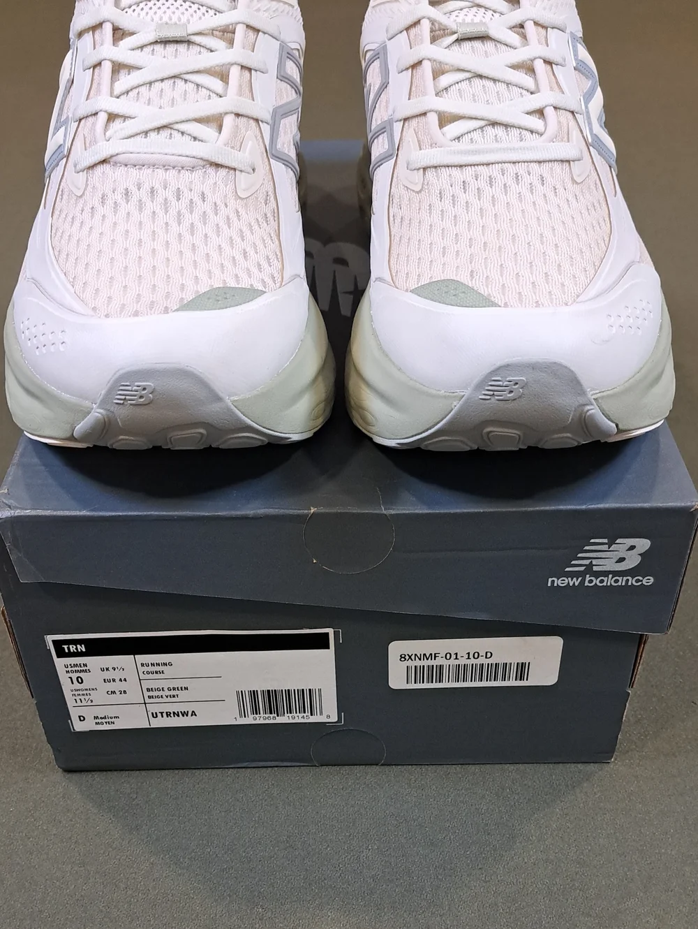 New Balance TRN Sneaker - Color: Beige / Green - Size: Men 10